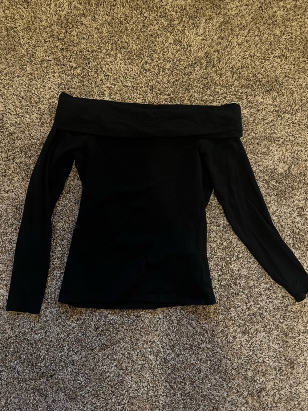 Abercrombie & Fitch Black Off-Shoulder Top